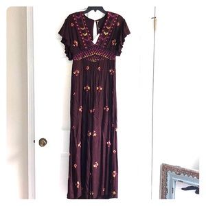 Free people jumpsuit wide leg size 2 NWT